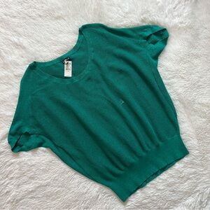 Express Dolman Sleeve Banded Bottom Knit Top - Emerald Green - NWT - Large